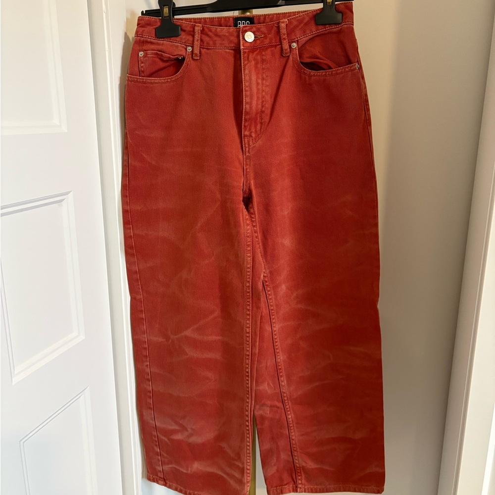 Orange jeans Pants